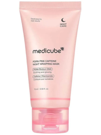 Ночная маска-плёнка с ПДРН и кофеином medicube PDRN Pink Caffeine Night Wrapping Mask 75мл