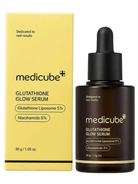 Осветляющая сыворотка с 5% глутатиона для сияния кожи MEDICUBE AGE-R Glutathione Glow Serum 30мл